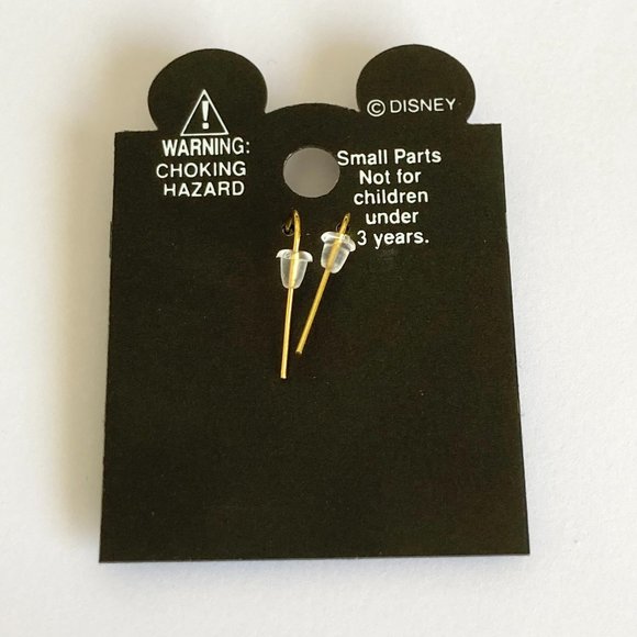 Vintage Disney Goofy Earrings Fab 5 Dog Disneyana Signed Charm Gold Plated - Picture 7 of 9